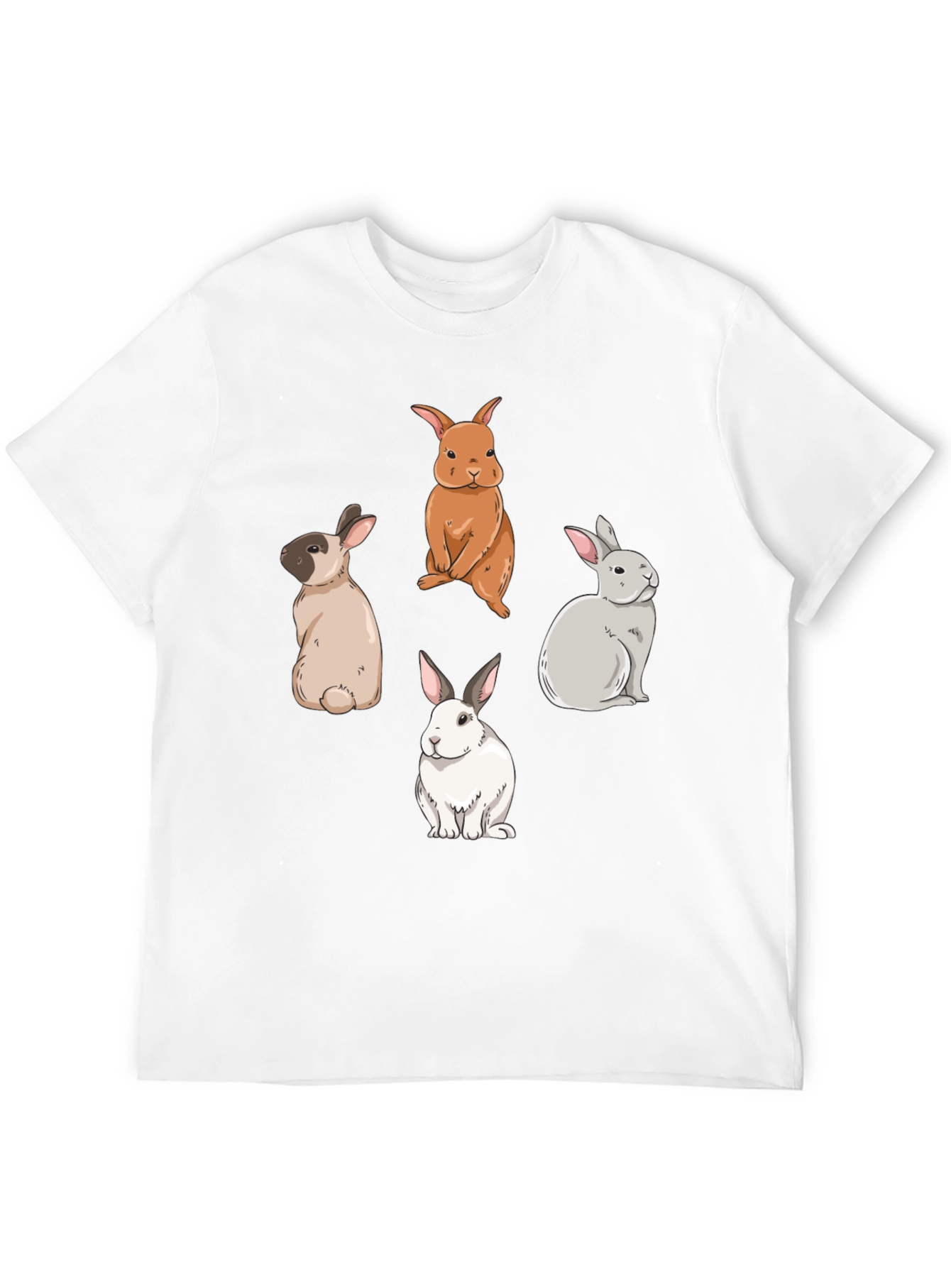 Cute Rabbits Graphic T-Shirt