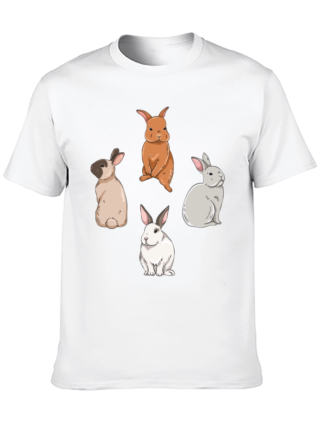 Cute Rabbits Graphic T-Shirt