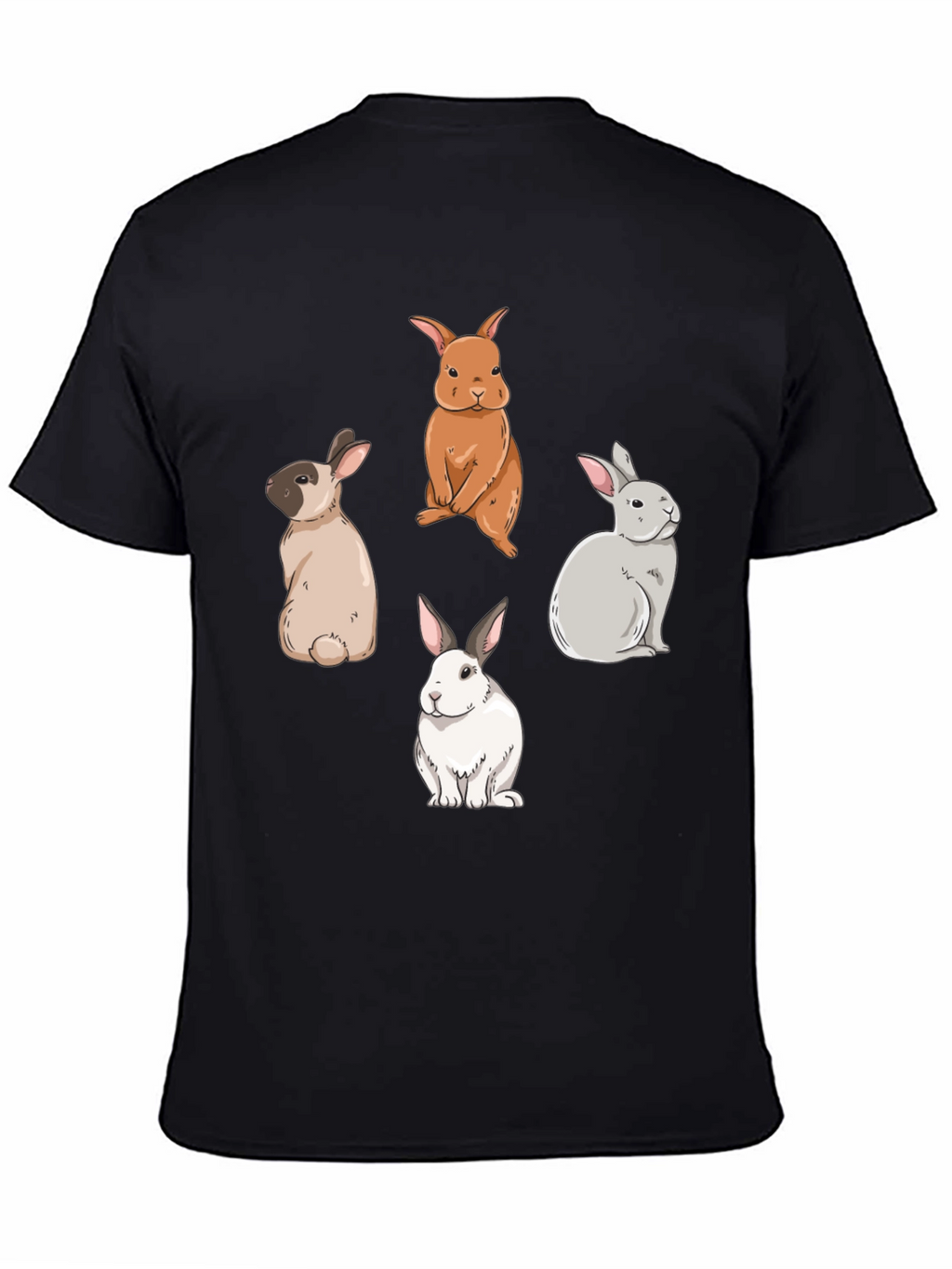 Cute Rabbits Graphic T-Shirt