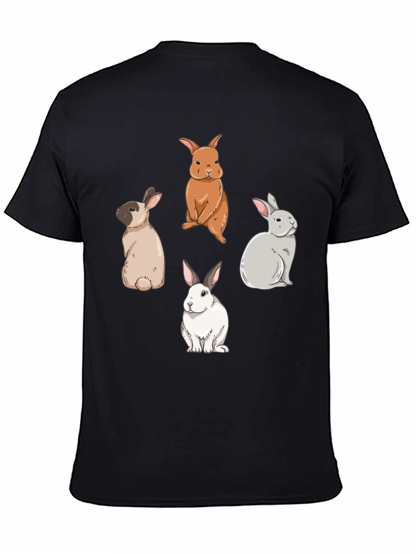 Cute Rabbits Graphic T-Shirt