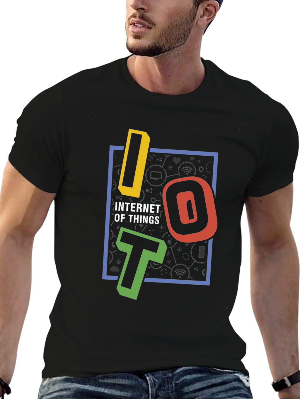 Internet of Things Graphic Tee - Black