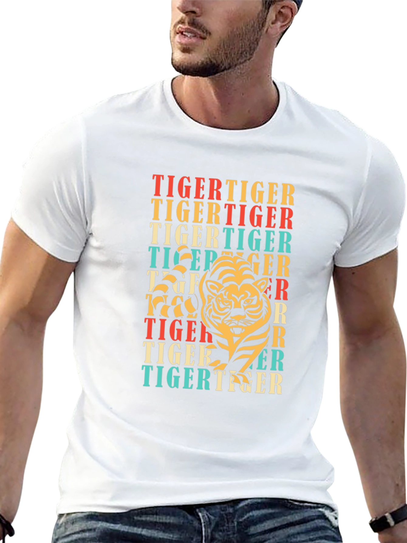 Retro Tiger Graphic T-Shirt