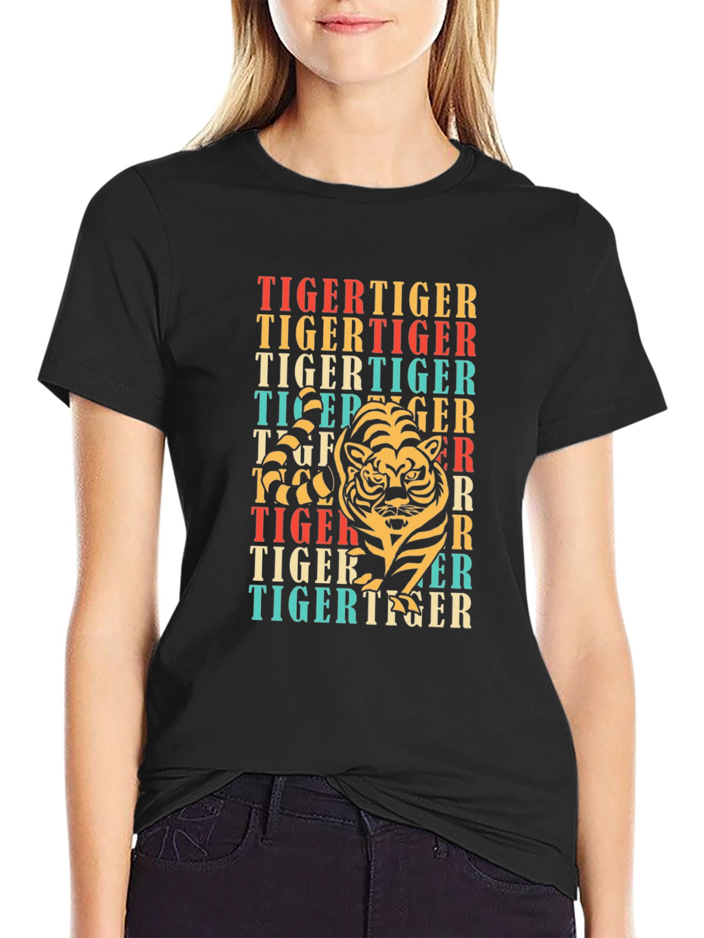 Retro Tiger Graphic T-Shirt
