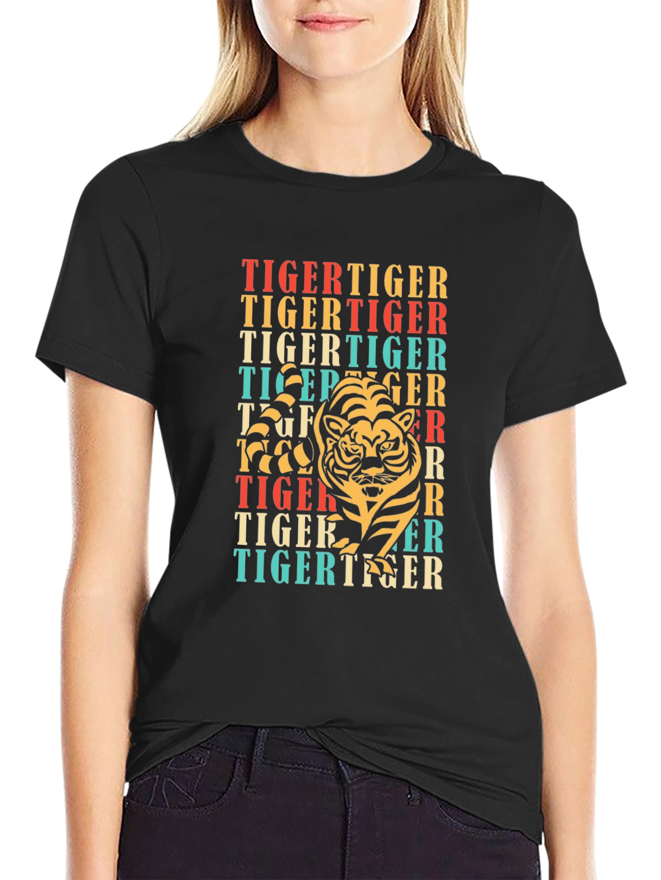 Retro Tiger Graphic T-Shirt