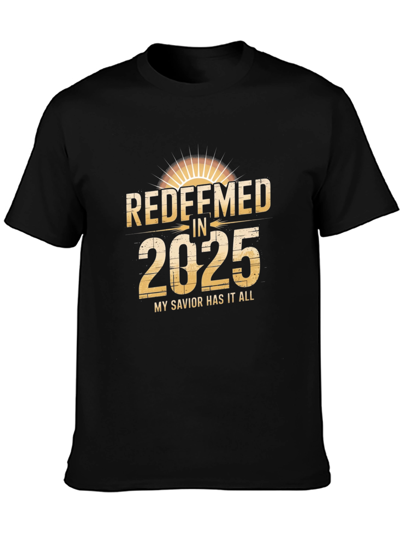 Redeemed in 2025 T-Shirt Stylish Religious Tee