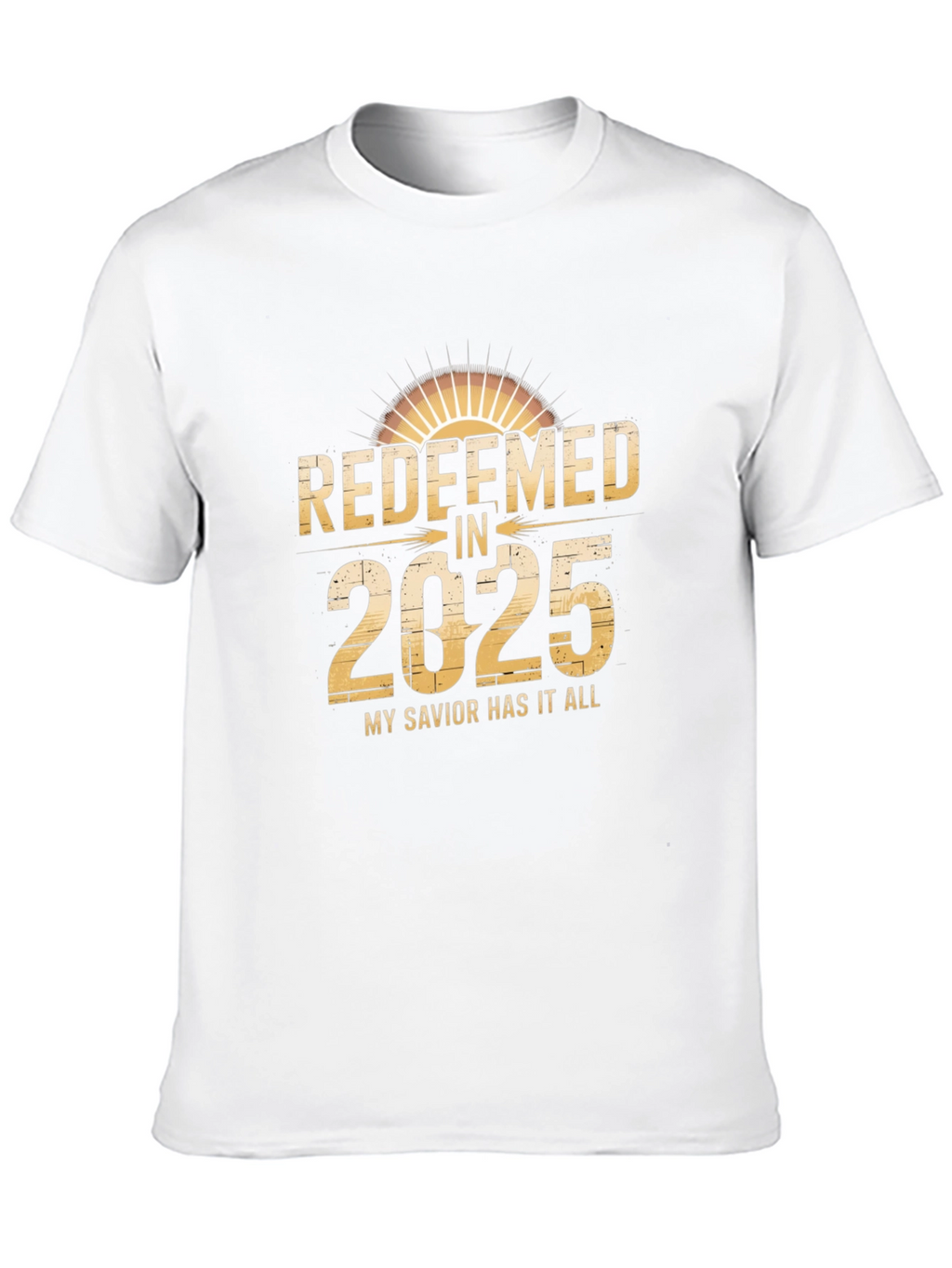 Redeemed in 2025 T-Shirt Stylish Religious Tee