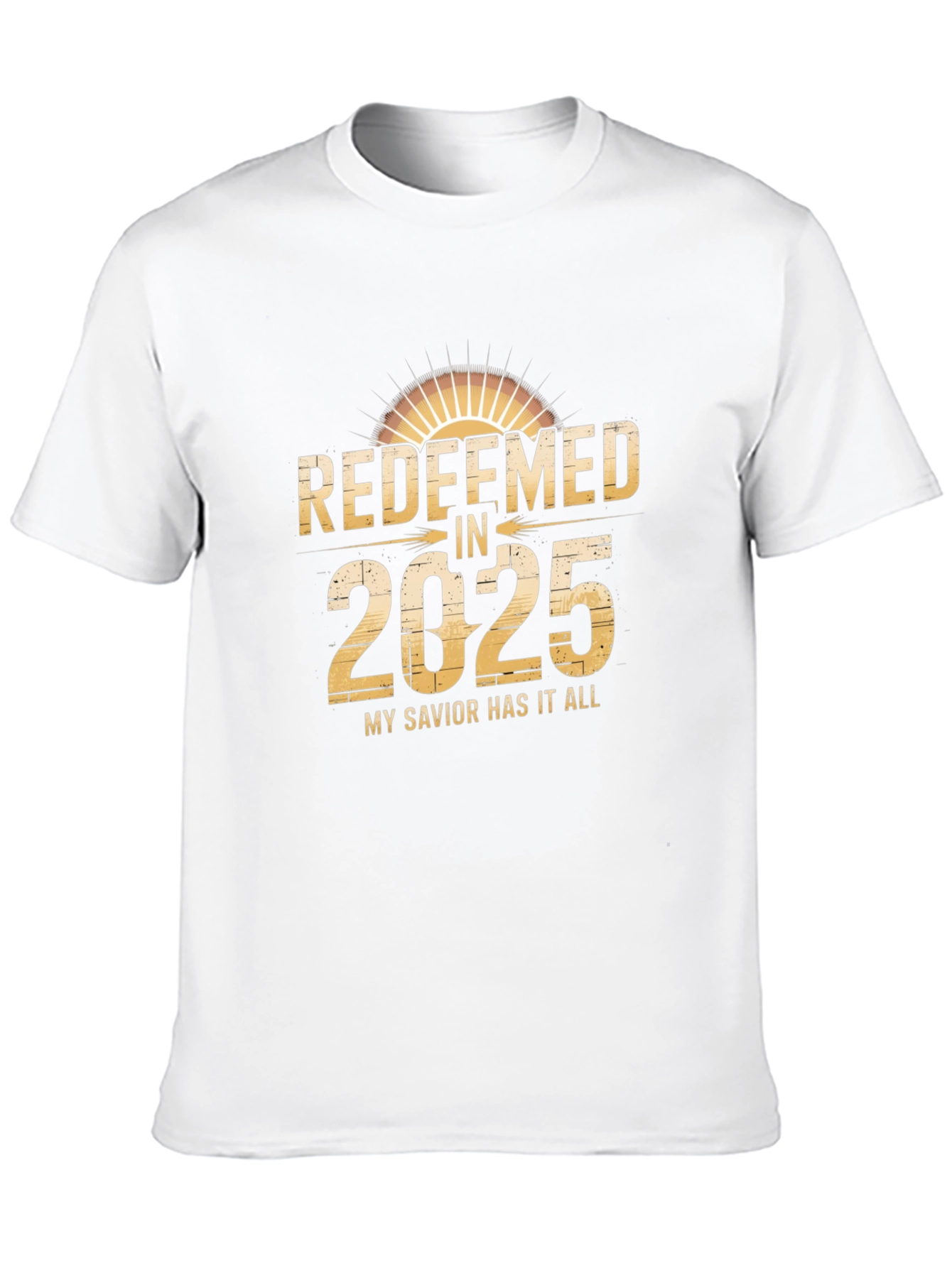 Redeemed in 2025 T-Shirt Stylish Religious Tee