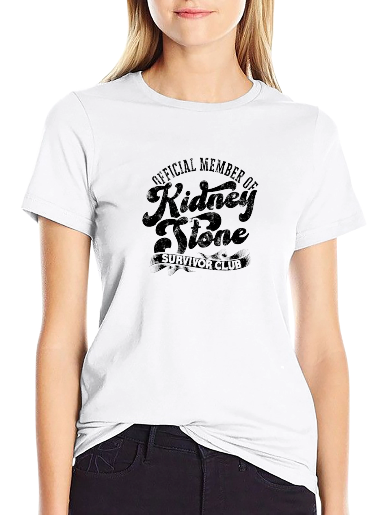 Kidney Stone Survivor Club T-Shirt - Black