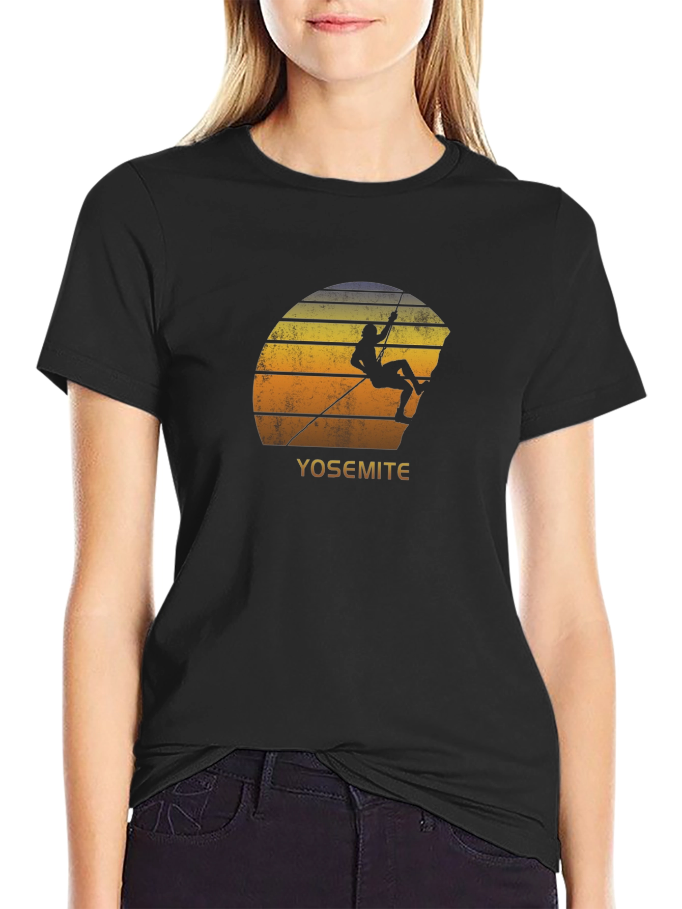 Yosemite Climbing T-Shirt - Vintage Style