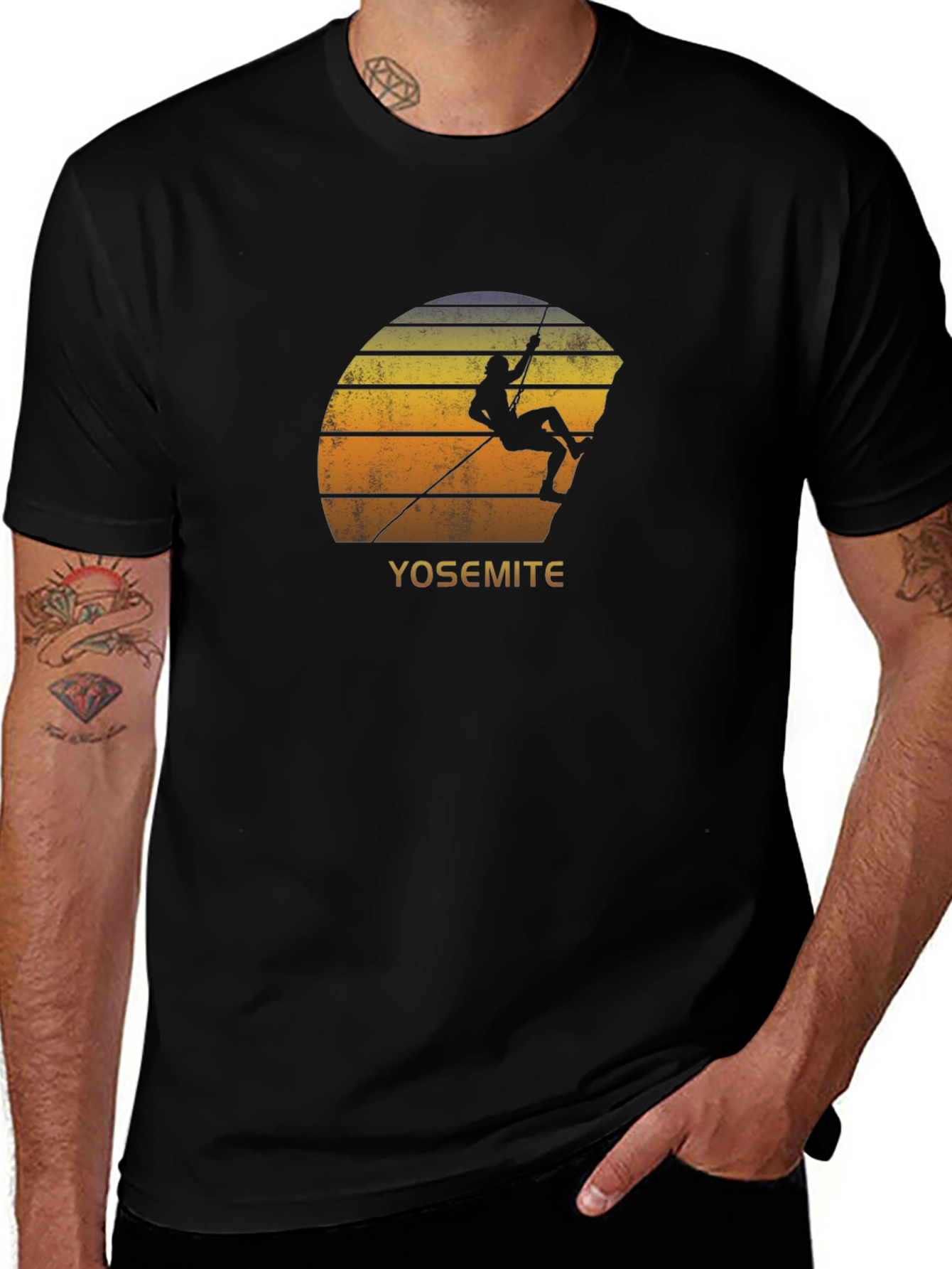 Yosemite Climbing T-Shirt - Vintage Style