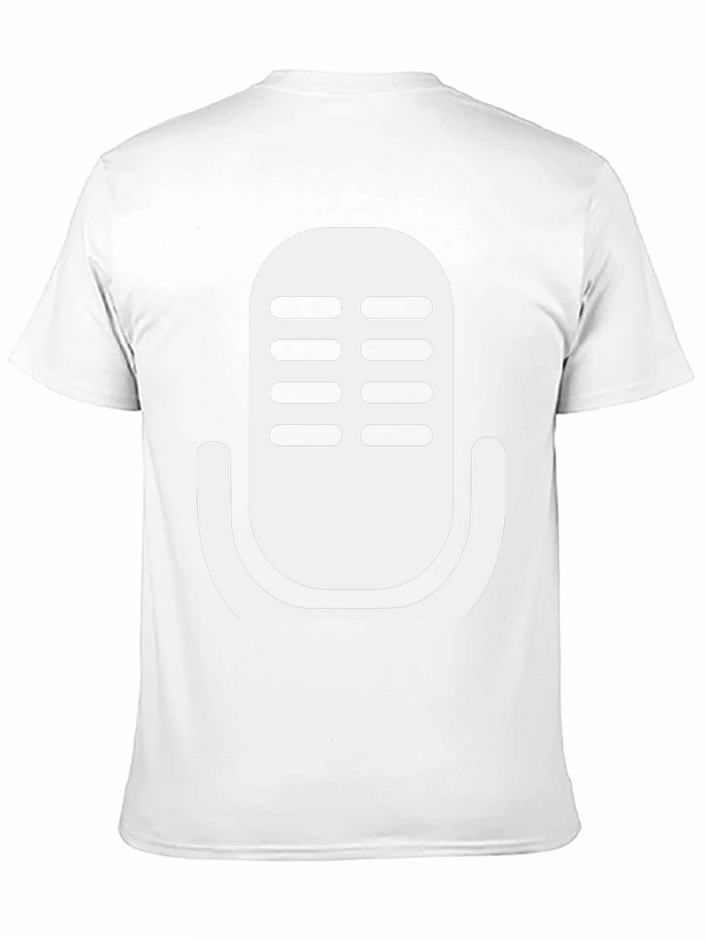 Retro Microphone Graphic T-Shirt - Classic Black Tee