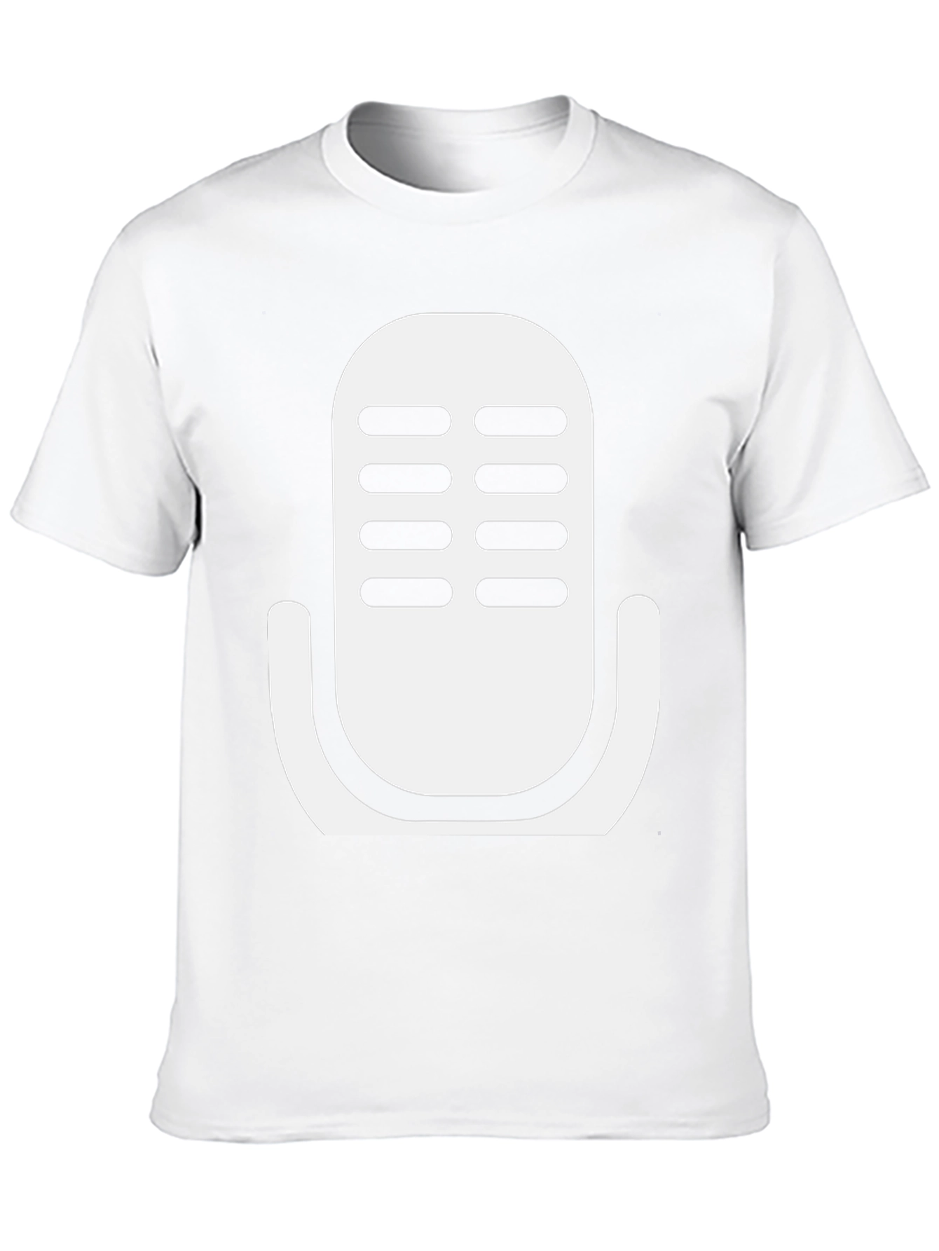 Retro Microphone Graphic T-Shirt - Classic Black Tee