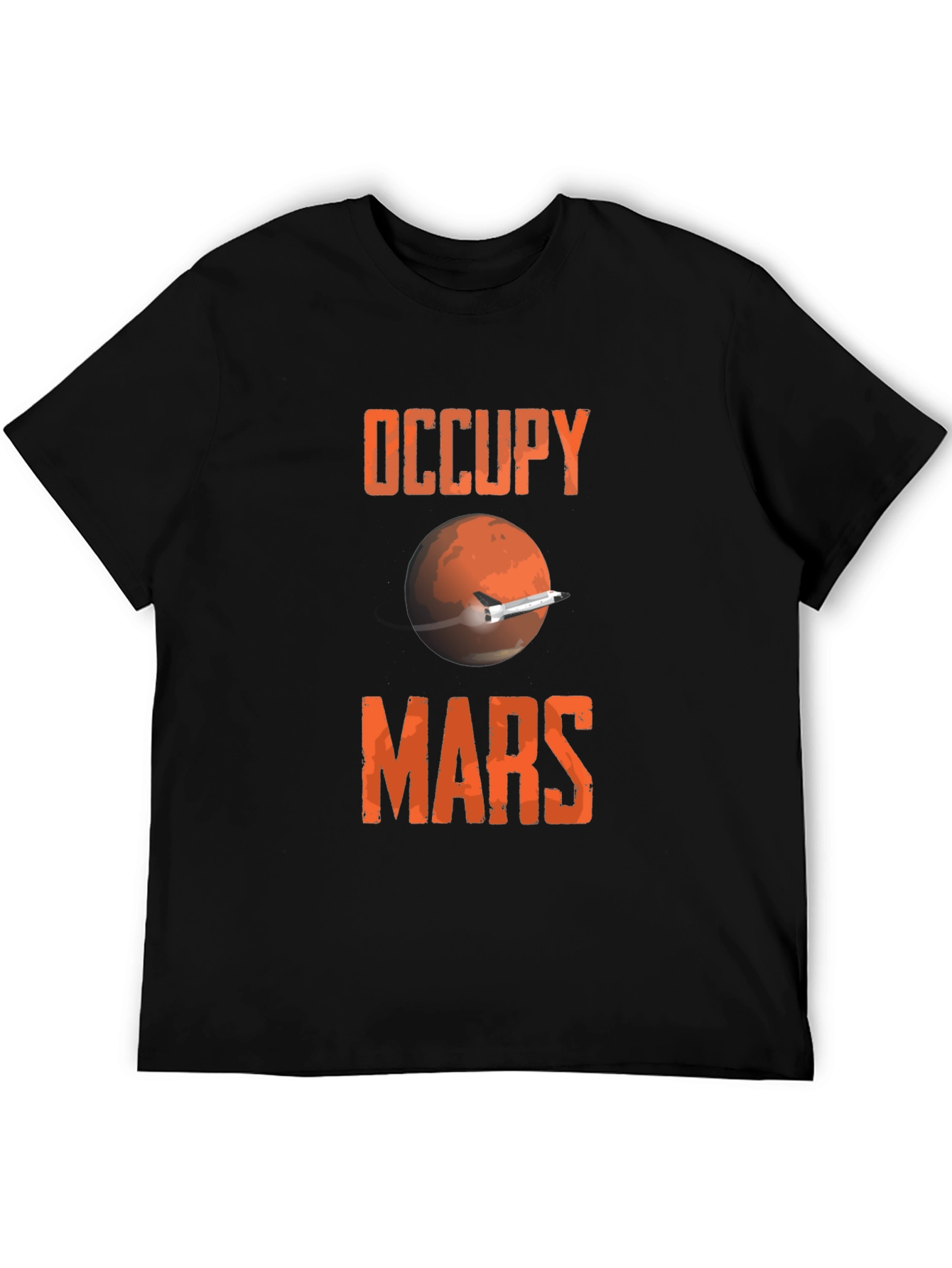 Occupy Mars Graphic Tee - Space Exploration T-Shirt