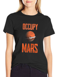 Occupy Mars Graphic Tee - Space Exploration T-Shirt