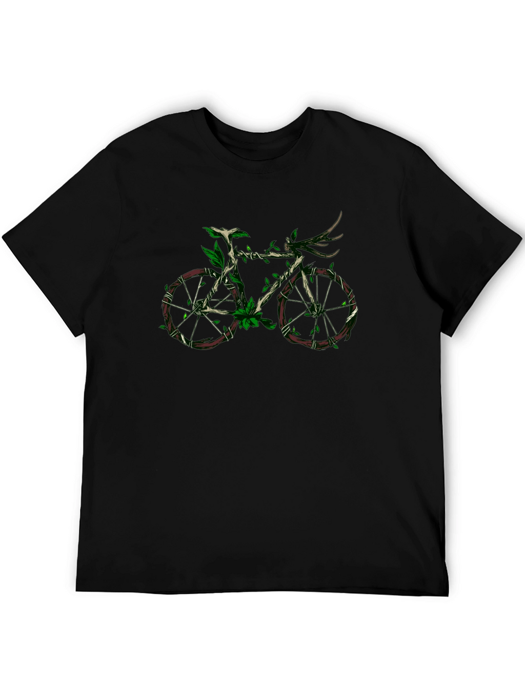 Nature Bike Graphic Tee - Eco-Friendly Design
