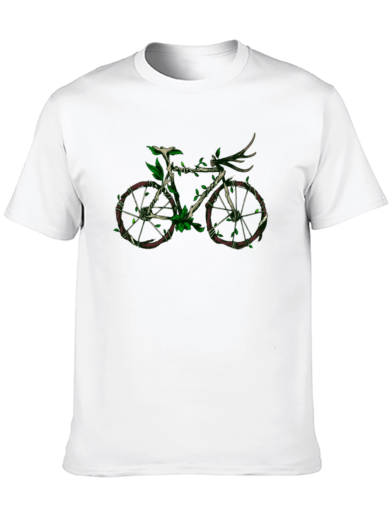 Nature Bike Graphic Tee - Eco-Friendly Design