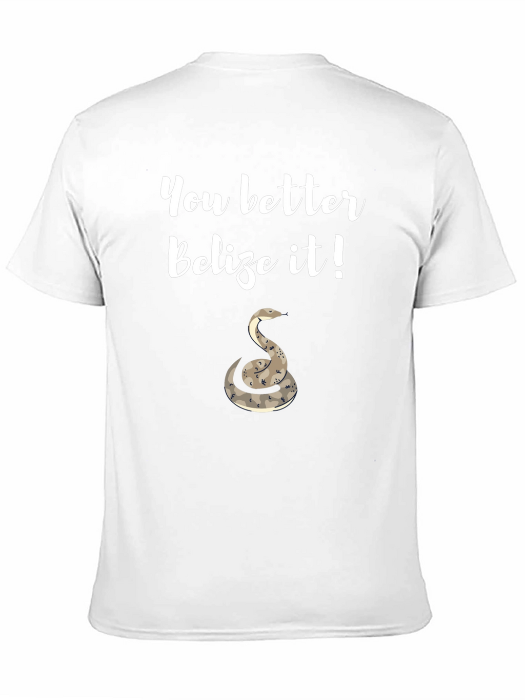 Belize It T-Shirt with Snake Graphic