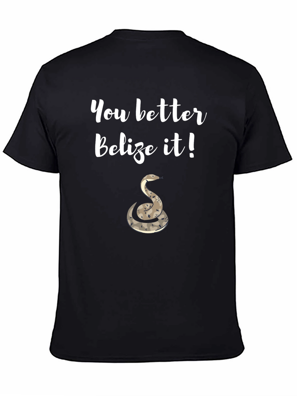 Belize It T-Shirt with Snake Graphic