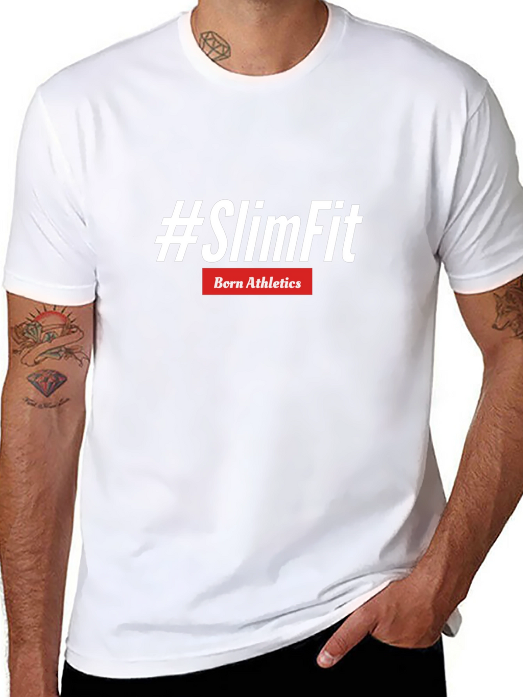 #SlimFit Born Athletics Black T-Shirt