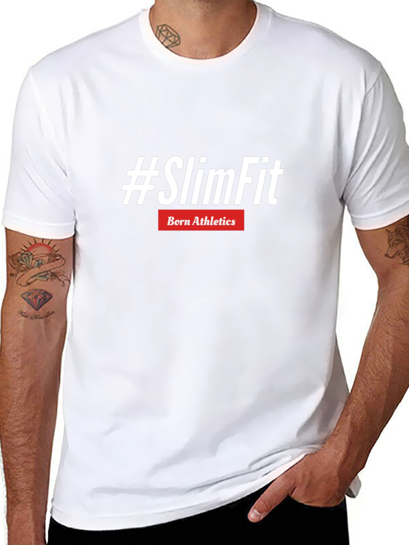 #SlimFit Born Athletics Black T-Shirt