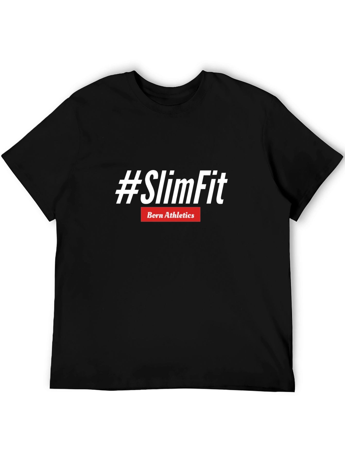 #SlimFit Born Athletics Black T-Shirt