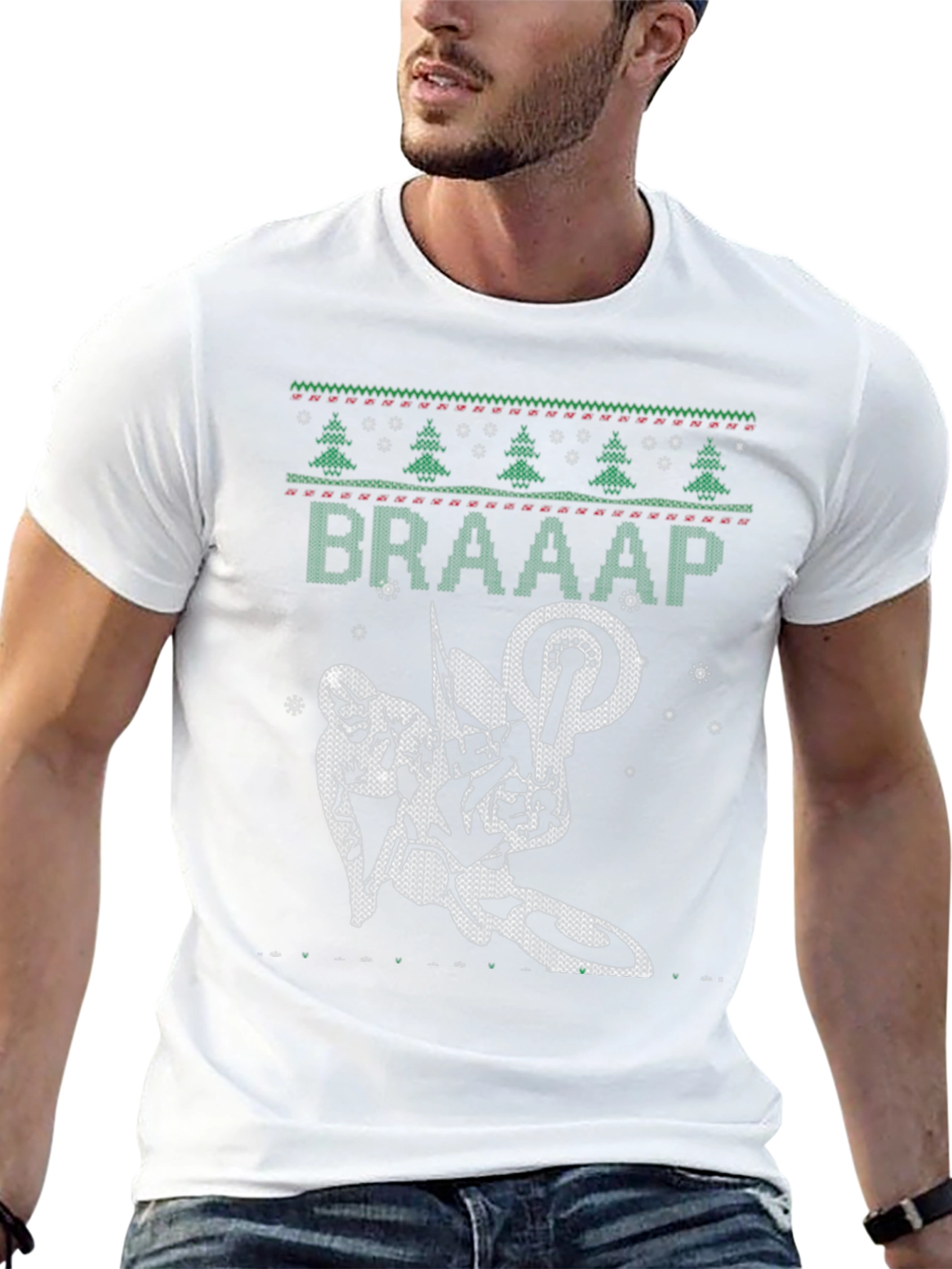 Braaap Motocross Christmas Sweater T-Shirt