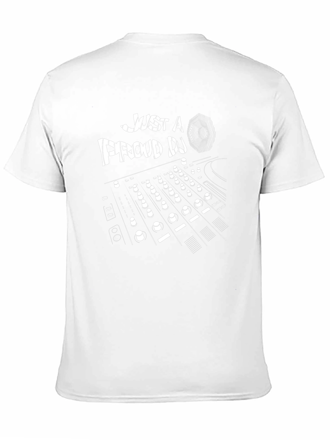 Just a Proud DJ Black Graphic T-Shirt
