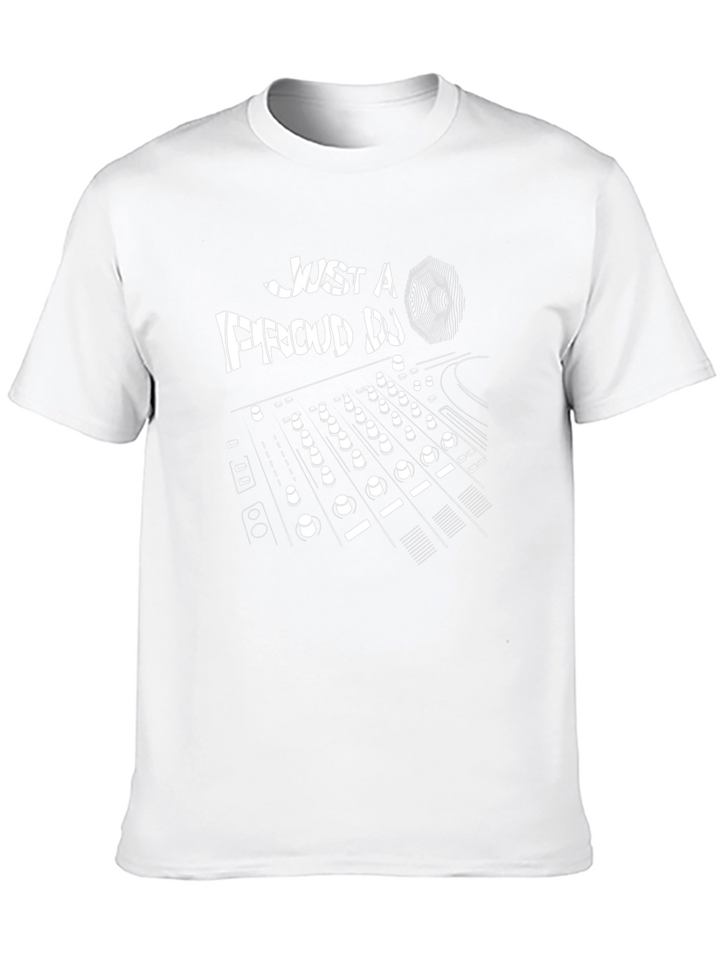 Just a Proud DJ Black Graphic T-Shirt