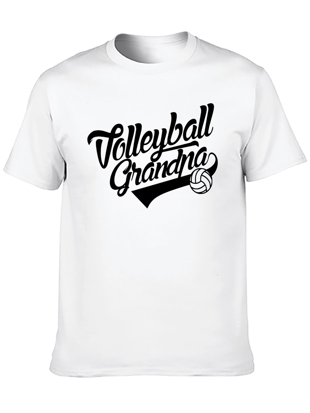 Volleyball Grandpa Graphic Tee - Black