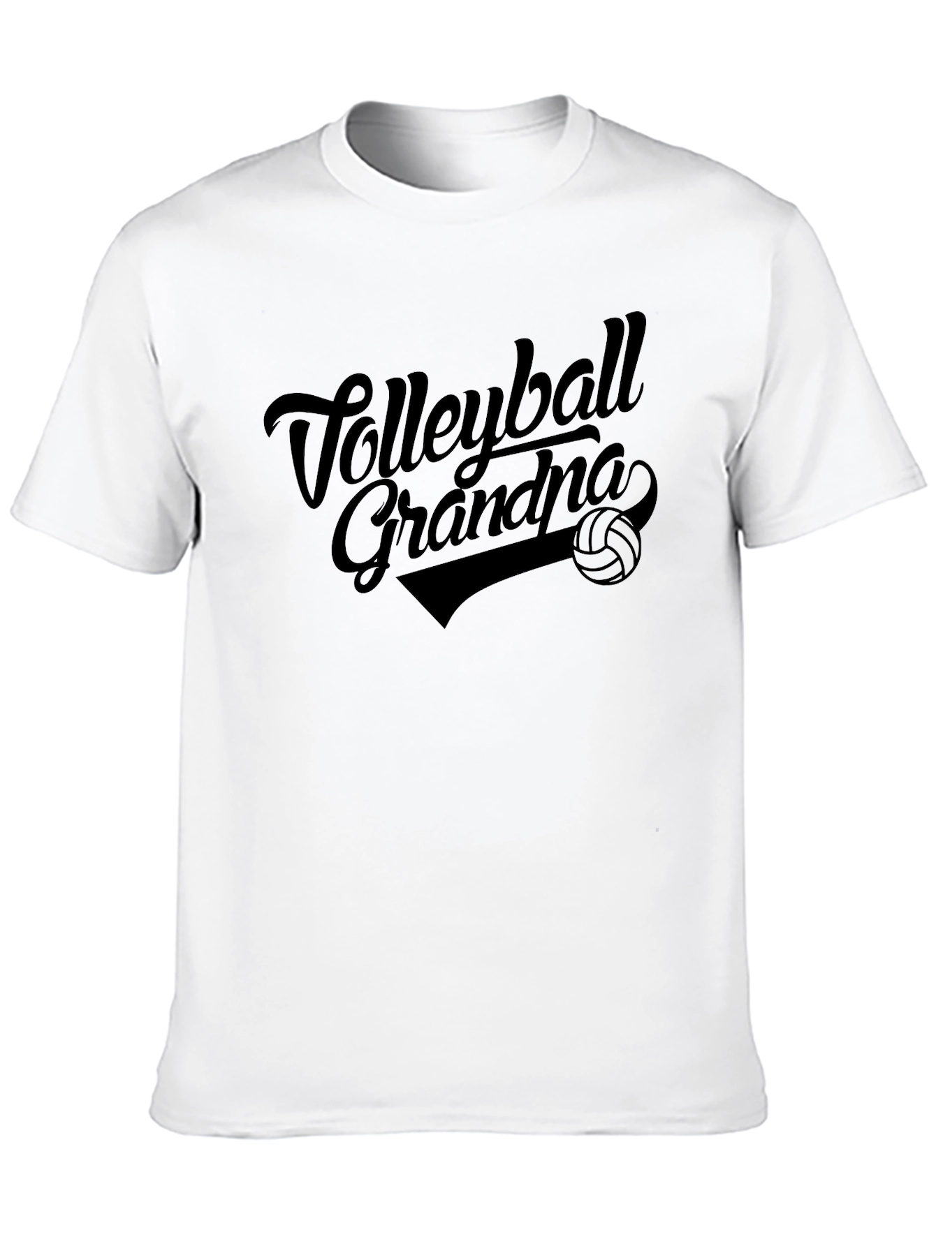 Volleyball Grandpa Graphic Tee - Black