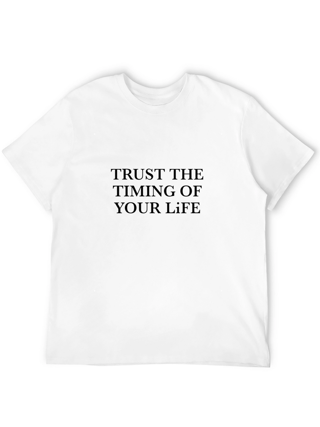 Trust The Timing Black T-Shirt