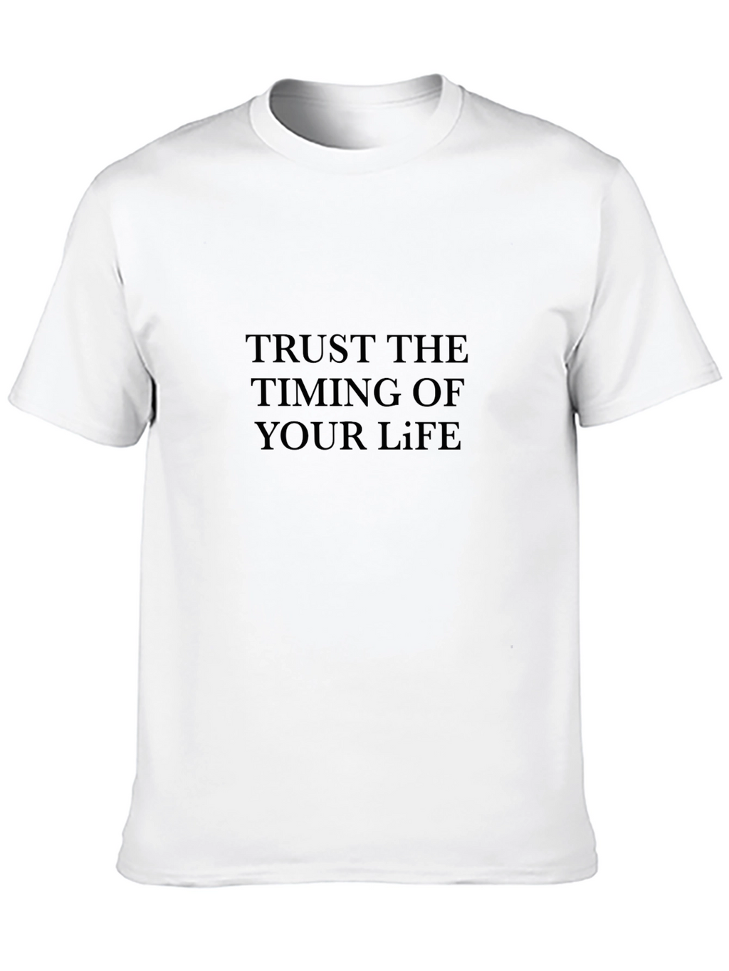 Trust The Timing Black T-Shirt