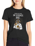 Science Owl T-Shirt - Please Be Quiet Im Sciencing
