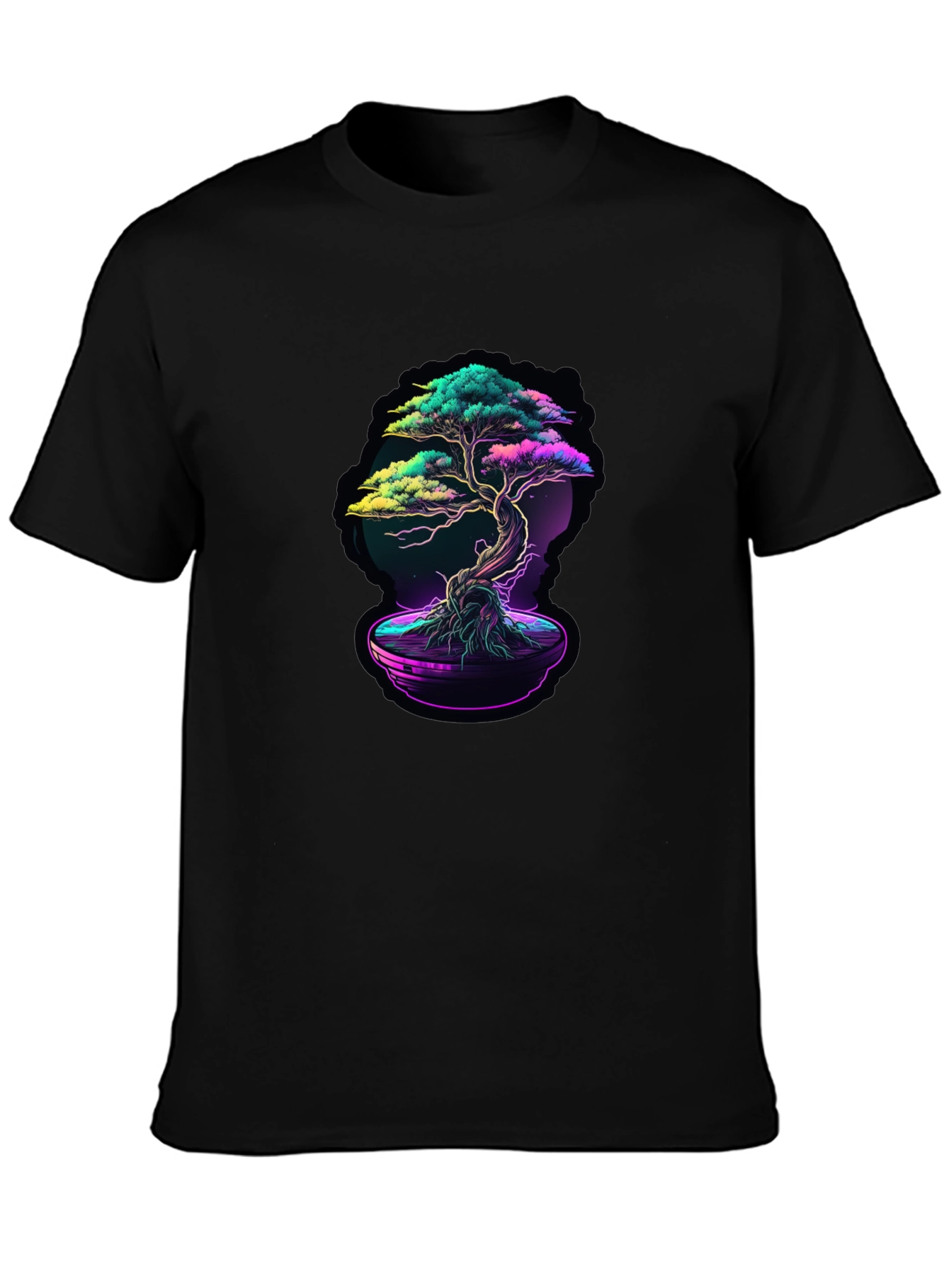 Neon Bonsai Graphic T-Shirt