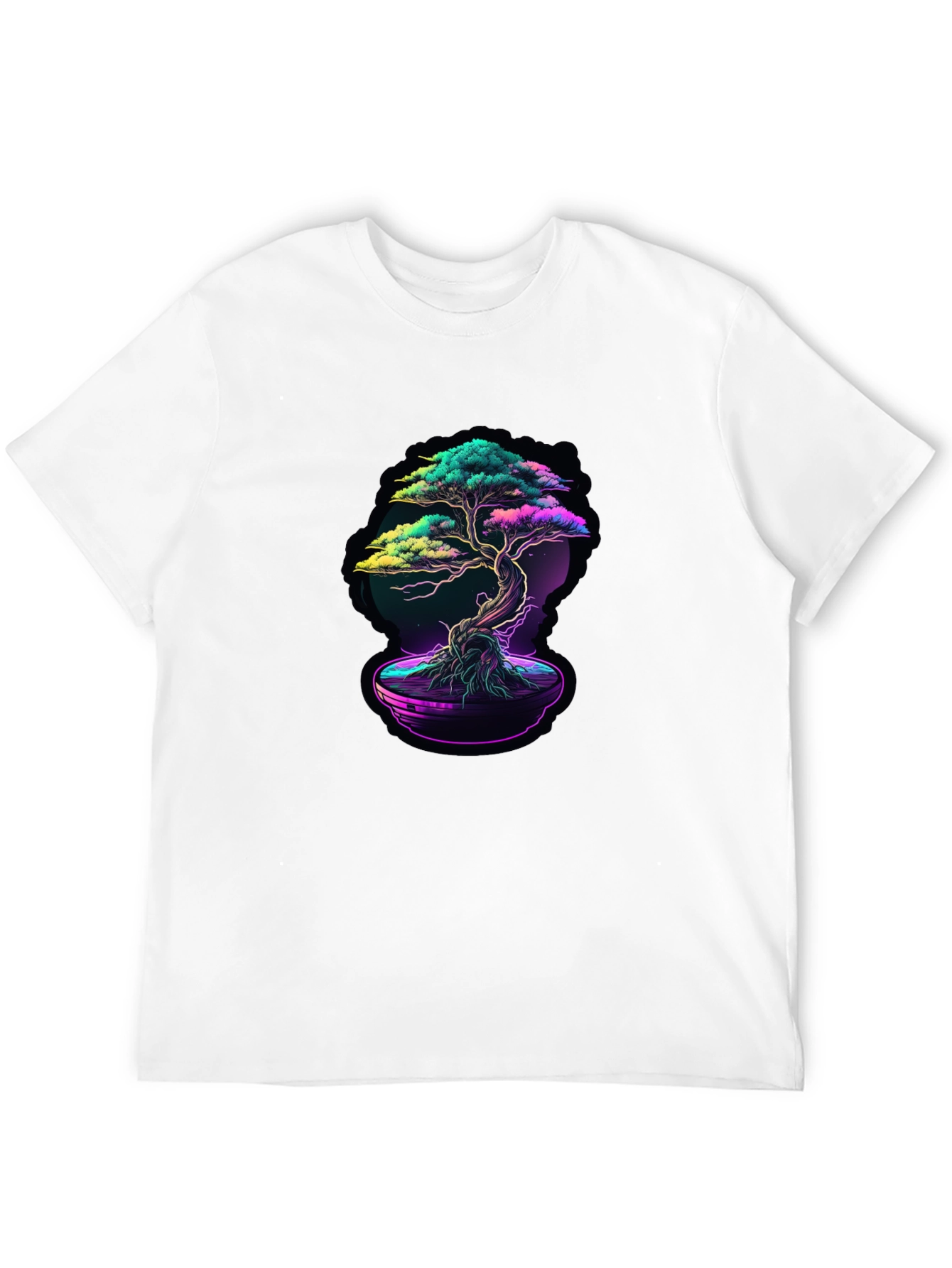 Neon Bonsai Graphic T-Shirt