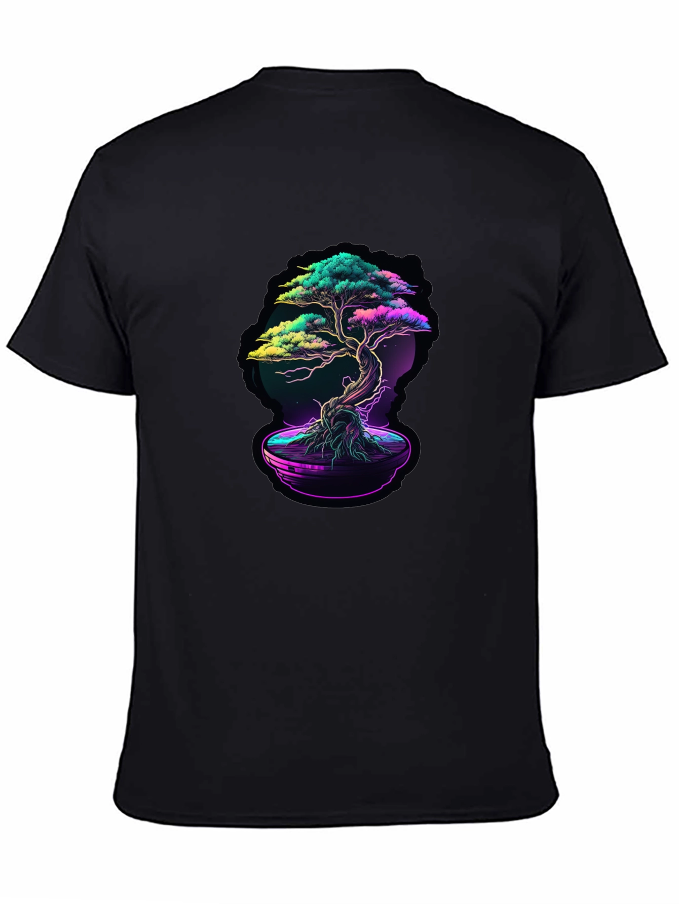 Neon Bonsai Graphic T-Shirt