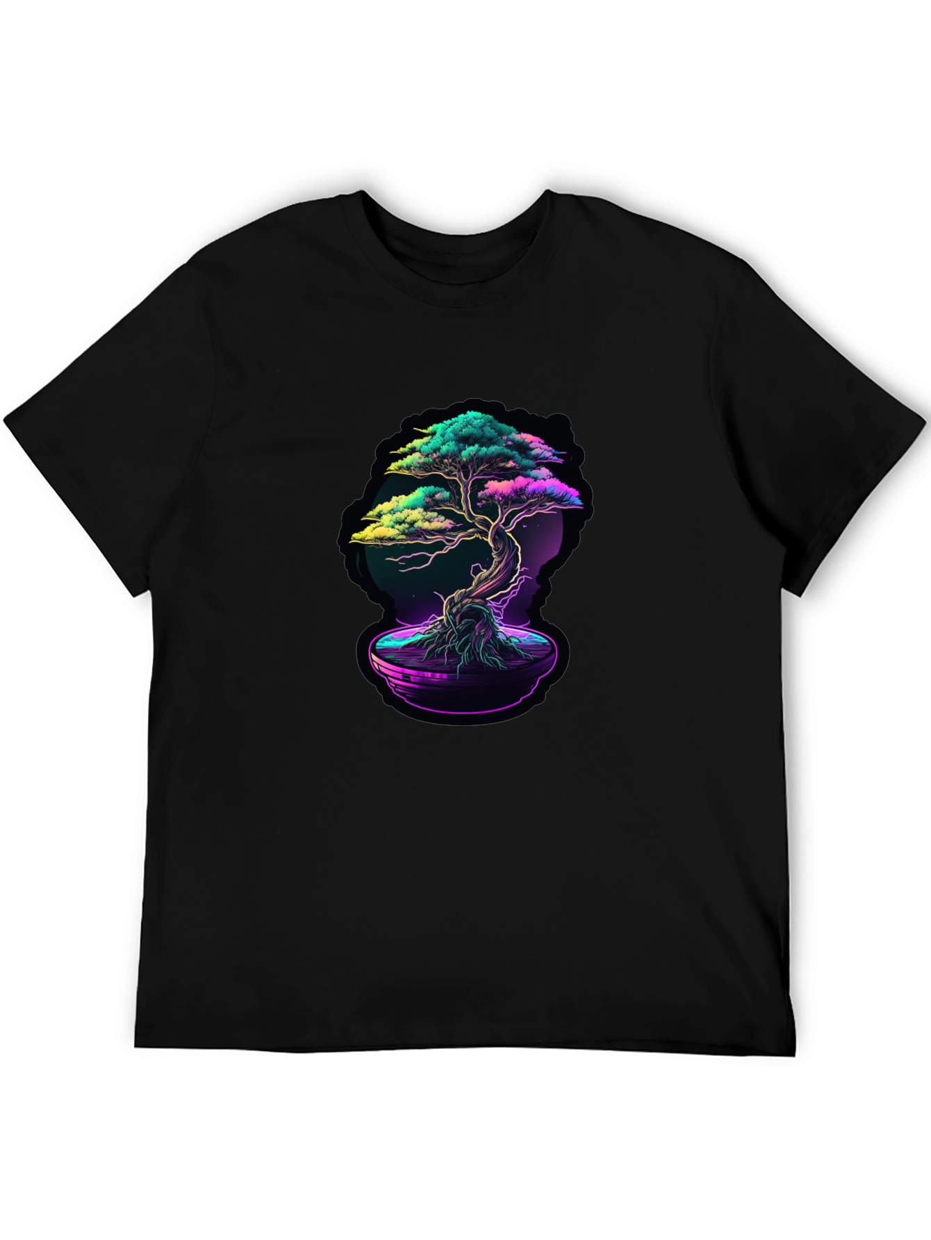 Neon Bonsai Graphic T-Shirt