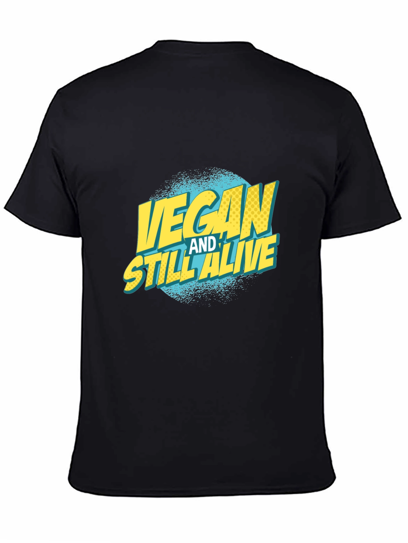 Vegan and Still Alive Graphic Tee - Black Unisex T-Shirt