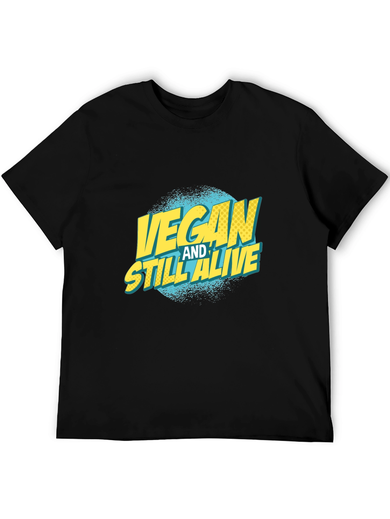 Vegan and Still Alive Graphic Tee - Black Unisex T-Shirt