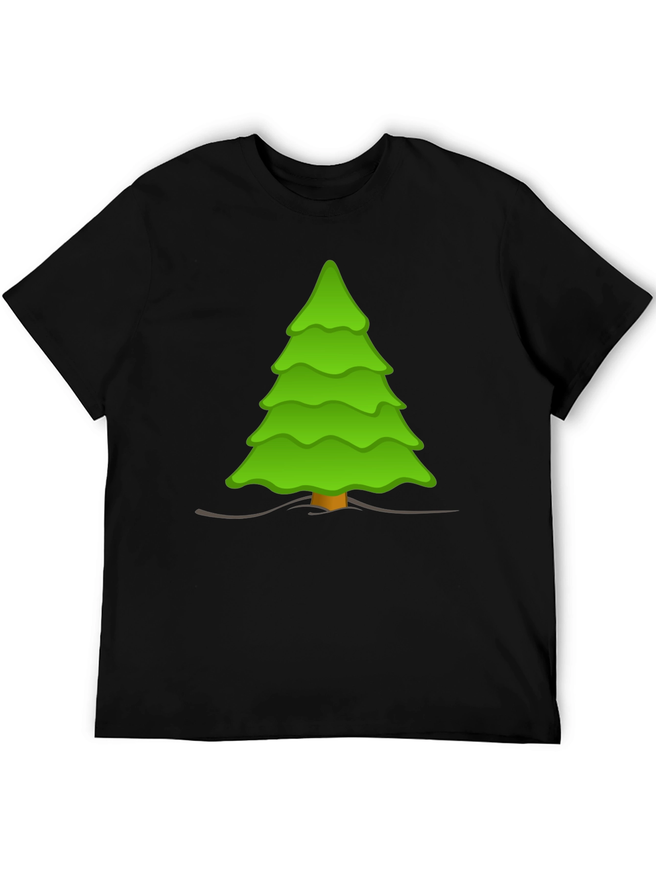 Festive Tree Graphic Tee - Soft Cotton Blend