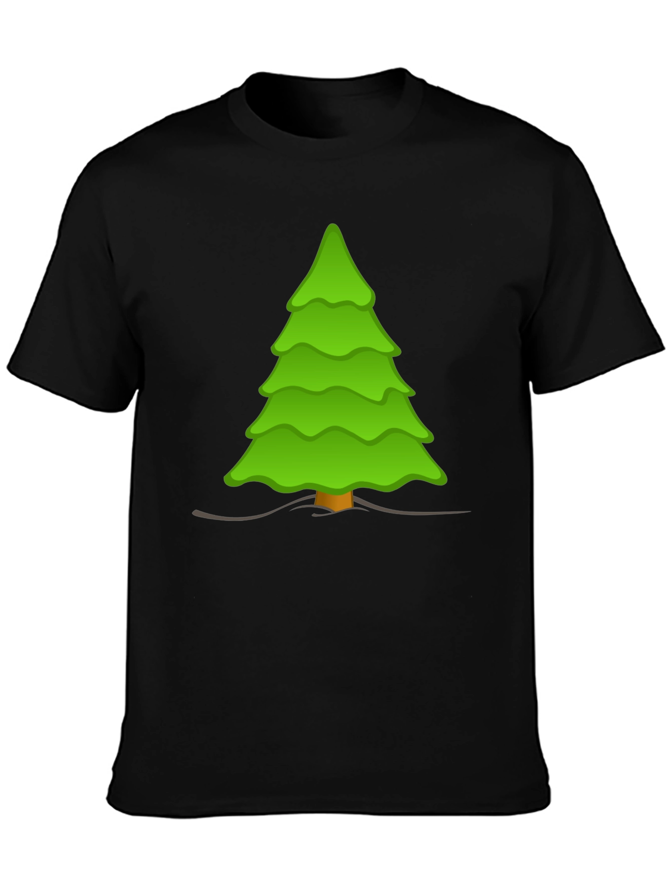 Festive Tree Graphic Tee - Soft Cotton Blend