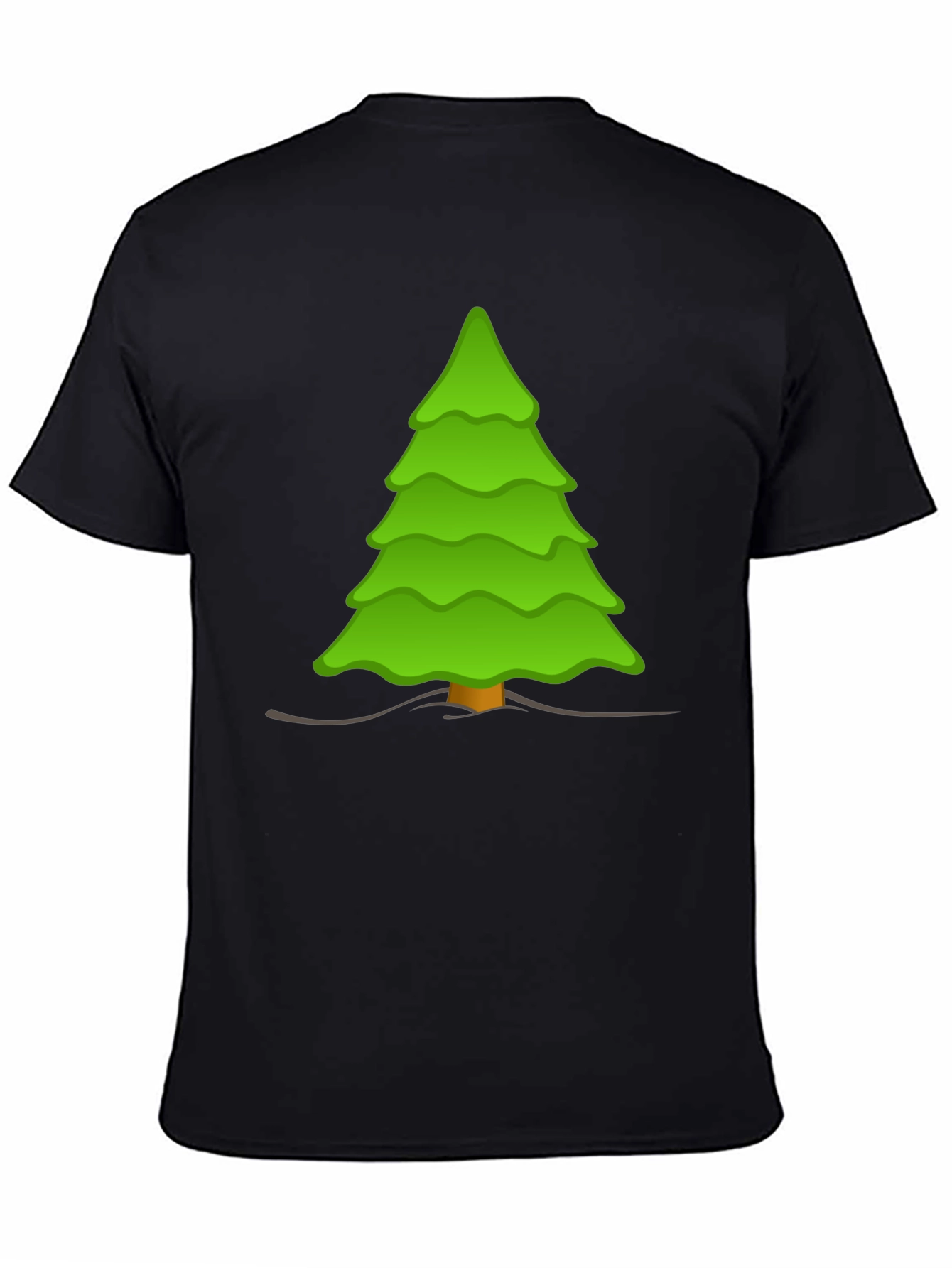 Festive Tree Graphic Tee - Soft Cotton Blend