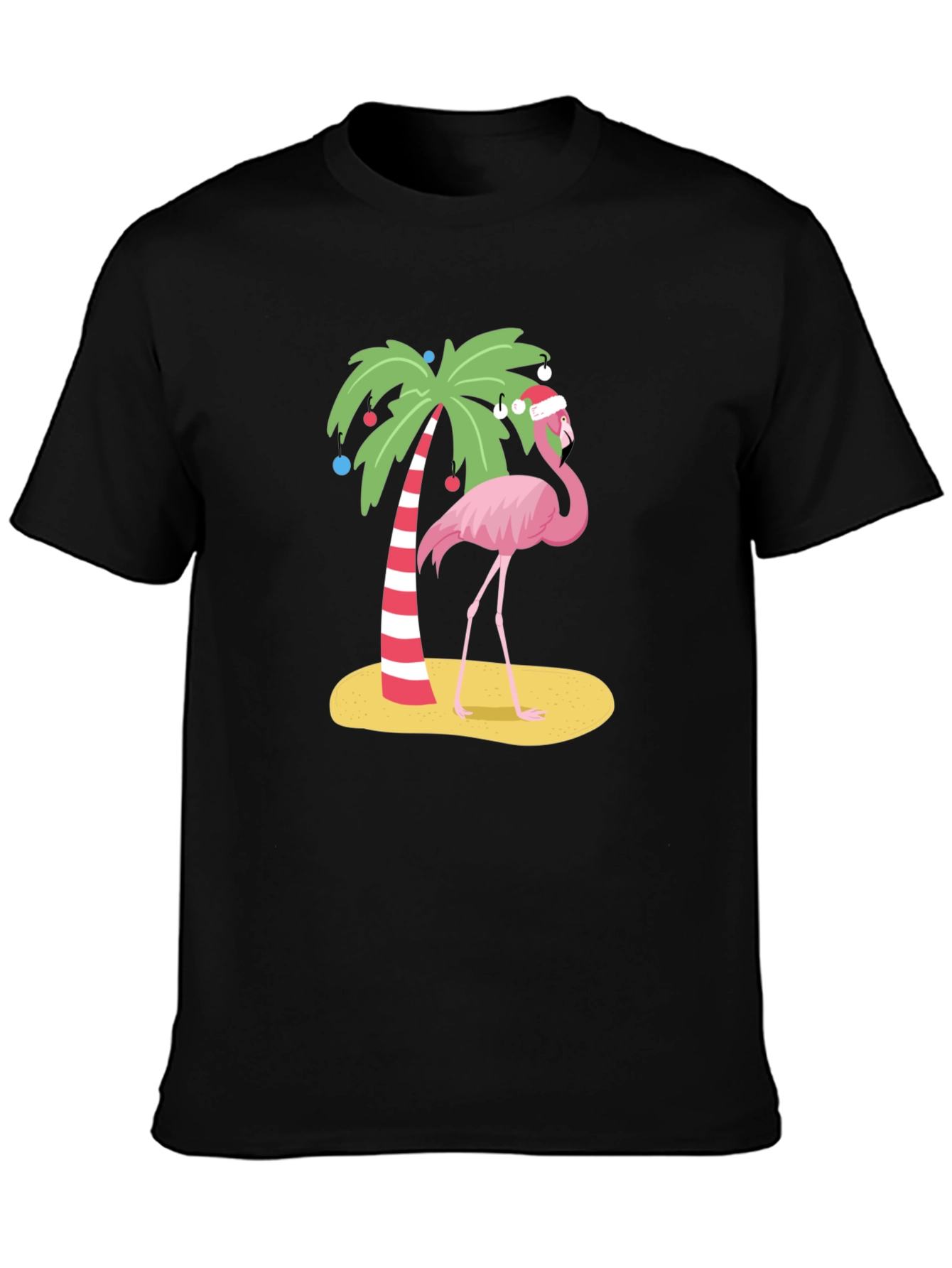 Festive Flamingo Tee - Christmas Holiday Apparel