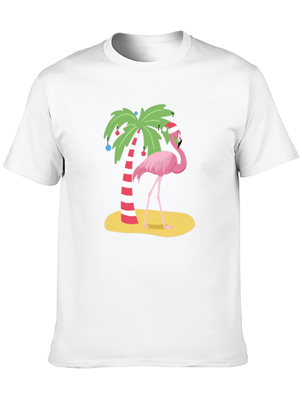 Festive Flamingo Tee - Christmas Holiday Apparel
