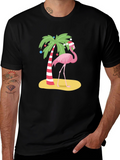 Festive Flamingo Tee - Christmas Holiday Apparel