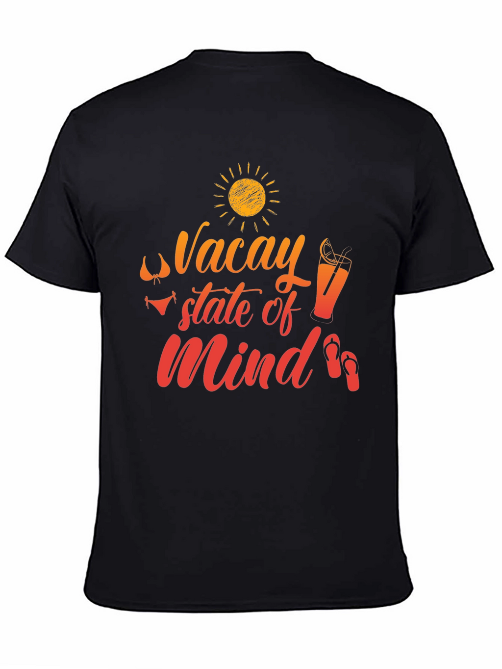 Vacay State of Mind Black T-Shirt