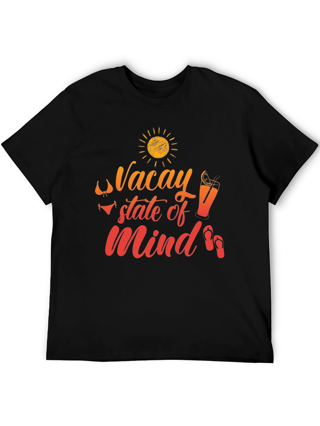 Vacay State of Mind Black T-Shirt