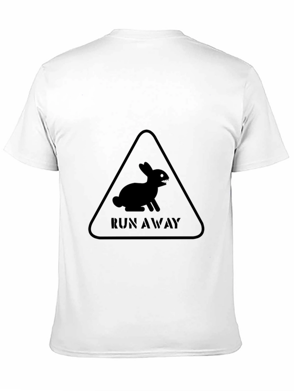 Run Away Rabbit Black T-Shirt