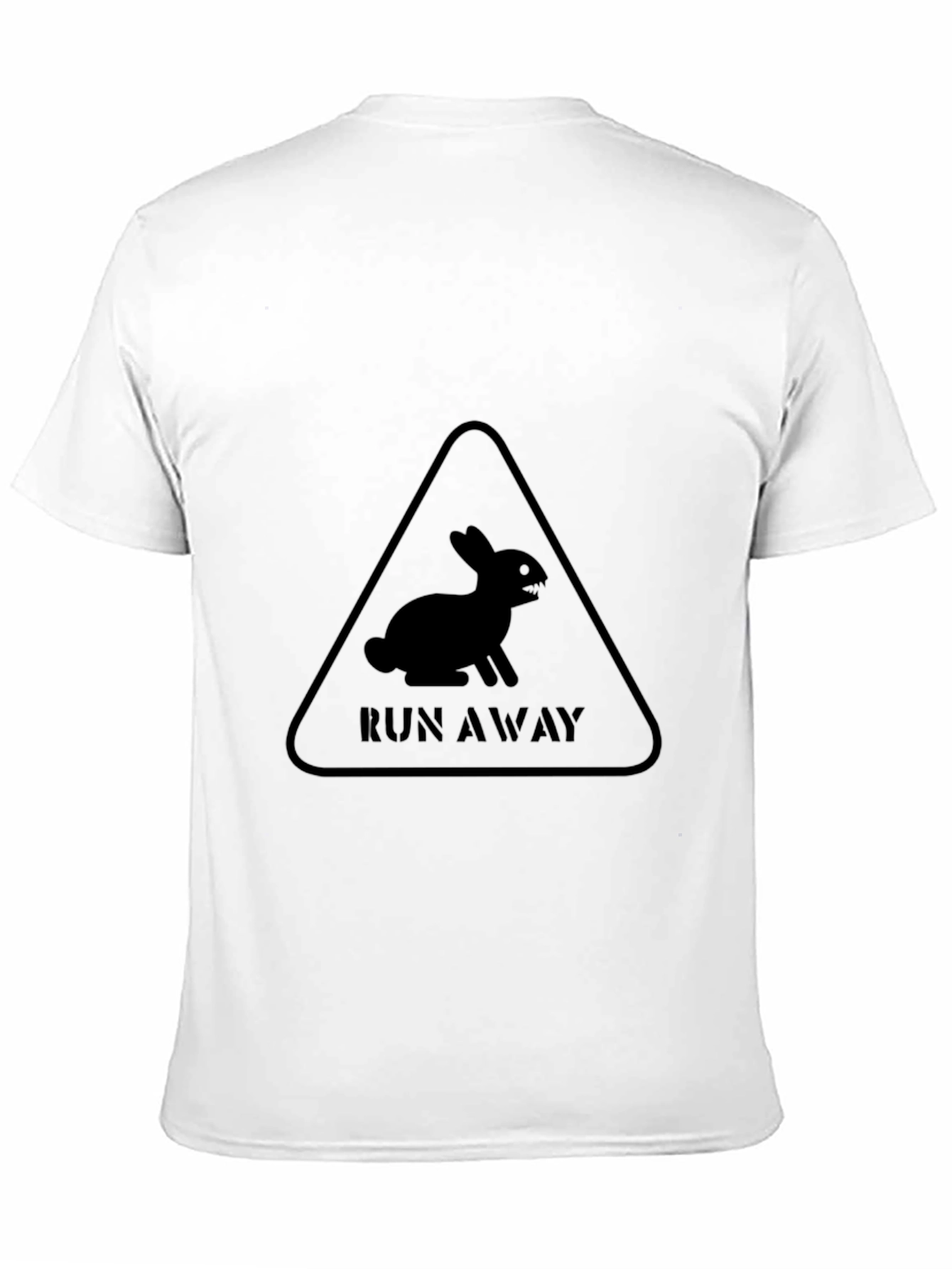 Run Away Rabbit Black T-Shirt