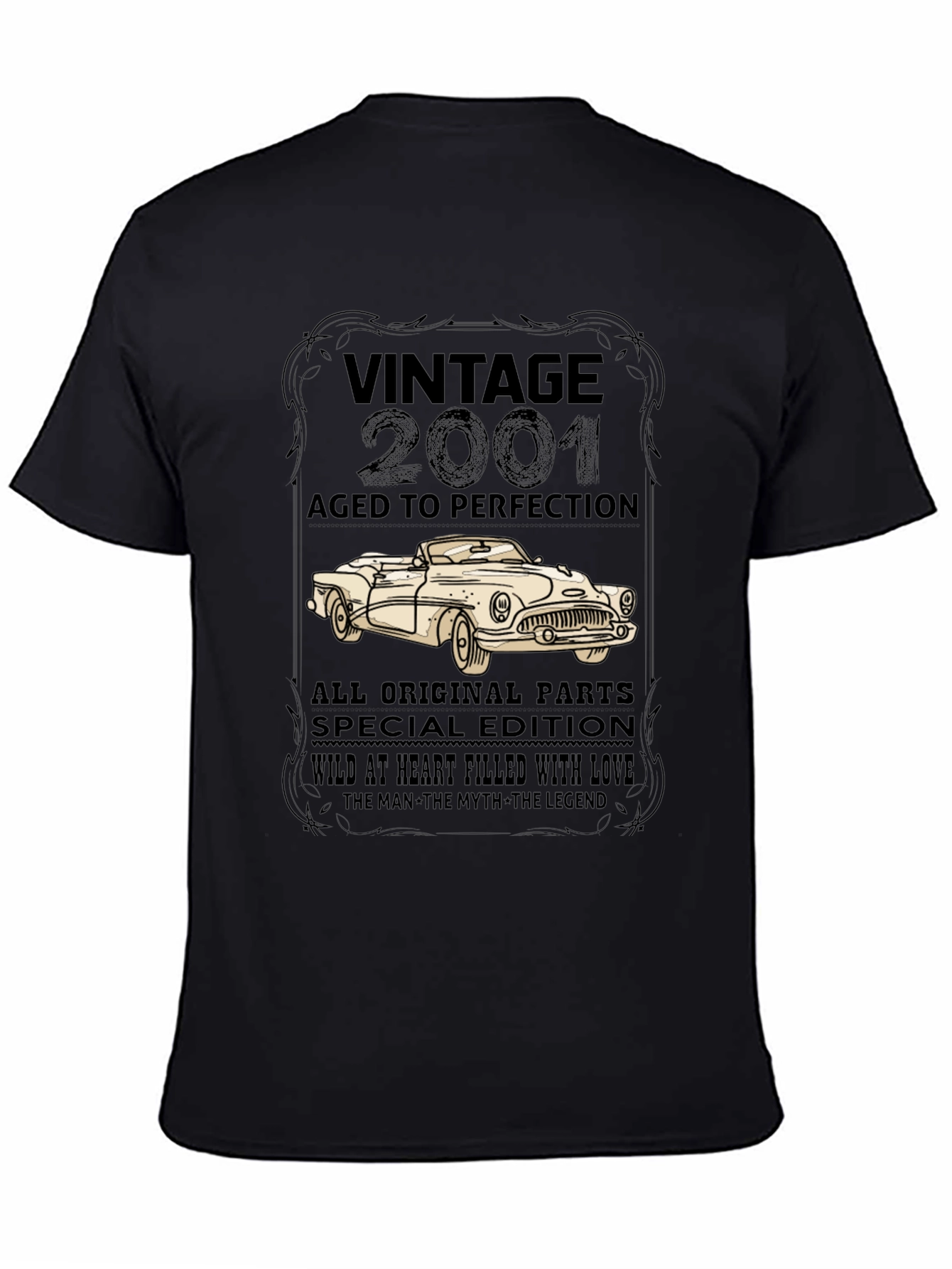 Vintage 2001 Car T-Shirt - Aged to Perfection